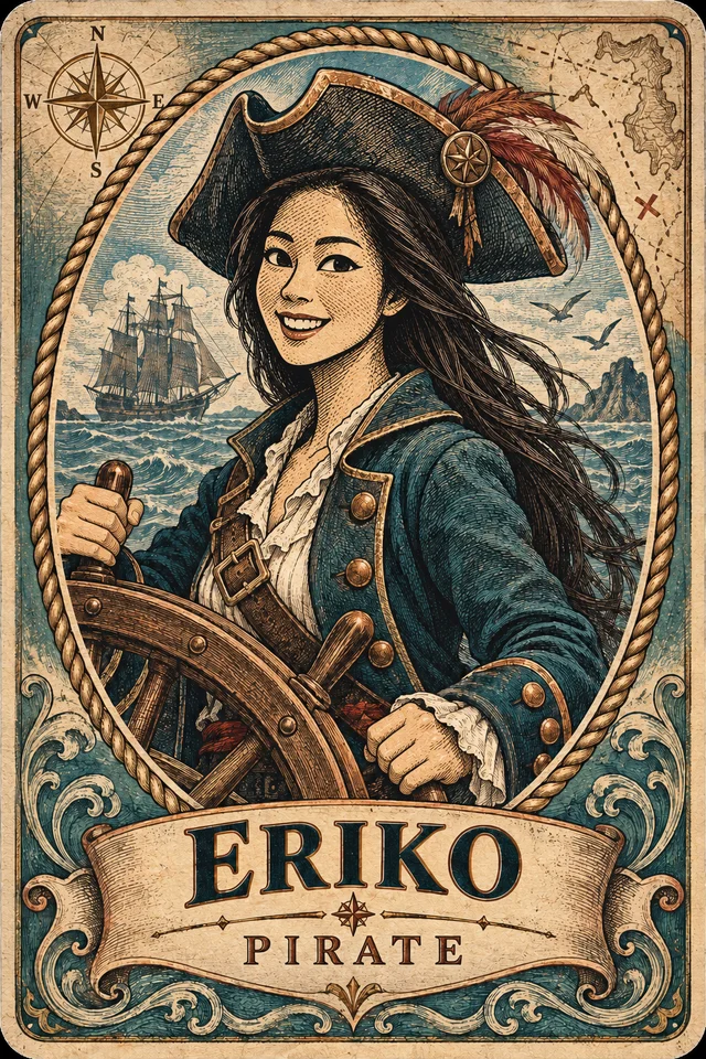 ERIKO：七つの海の船長の生成例