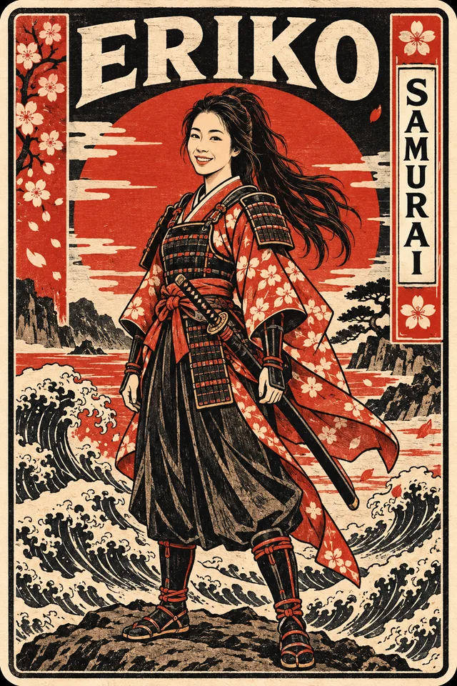 ERIKO：暁の剣士の生成例