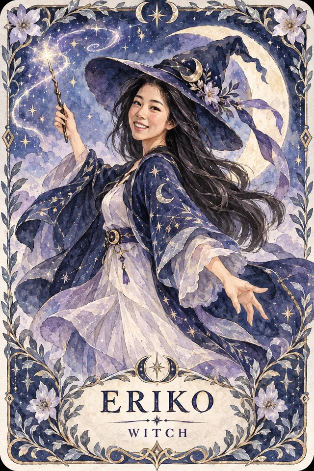 ERIKO：月影の魔法使いの生成例